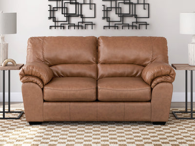 Lavish Furniture Outlet - Ashley Furniture - WillowBend Living Room - Loveseat / Caramel - PC2770435