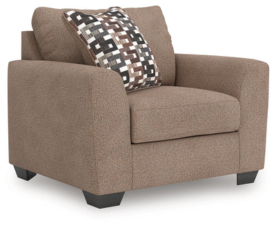 Lavish Furniture Outlet - Ashley Furniture - Triston-Peaks Living Room - Chair and a Half / Suede - 3020423