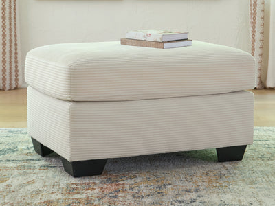 Lavish Furniture Outlet - Ashley Furniture - Greenbriar Living Room - Ottoman / Ivory - PC3200614