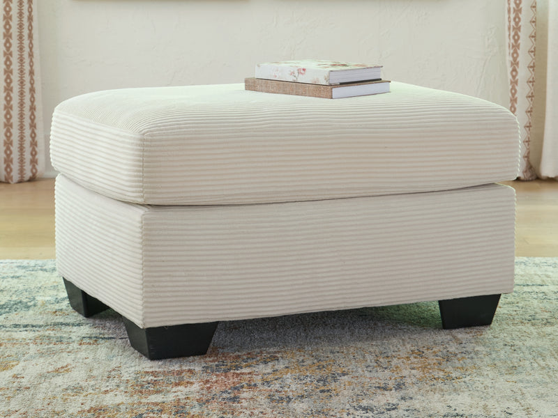 Lavish Furniture Outlet - Ashley Furniture - Greenbriar Living Room - Ottoman / Ivory - PC3200614