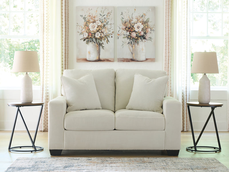 Lavish Furniture Outlet - Ashley Furniture - Greenbriar Living Room - Loveseat / Ivory - PC3200635