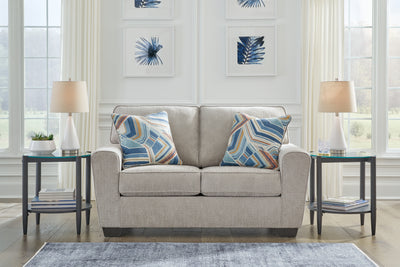 Lavish Furniture Outlet - Ashley Furniture - Cashton Living Room - Loveseat / Ice - 4060635
