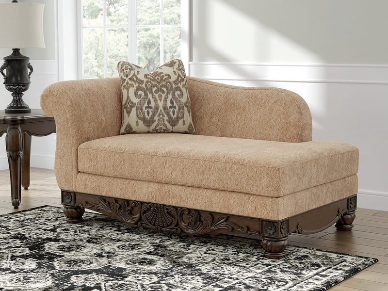Lavish Furniture Outlet - Ashley Furniture - Chelsworth Living Room - RAF Corner Chaise / Golden - PC5790516