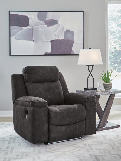 Lavish Furniture Outlet - Ashley Furniture - Brysonview Living Room - Zero Wall Recliner / Charcoal - 6360529