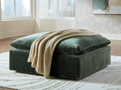 Lavish Furniture Outlet - Ashley Furniture - Carriage View Living Room - Oversized Accent Ottoman / Jade - 7800108