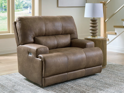 Lavish Furniture Outlet - Ashley Furniture - Beckley Place Living Room - PWR Recliner/ADJ Headrest / Earth - PC9180282