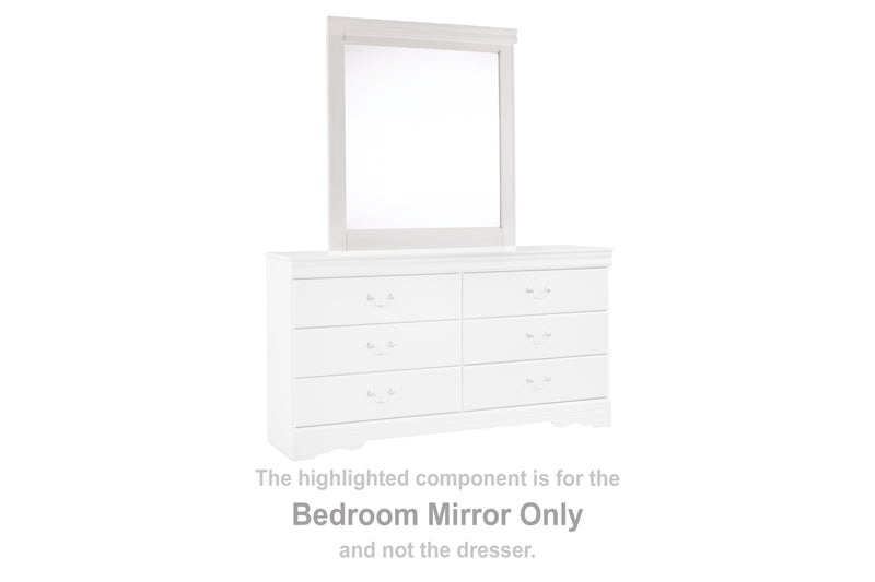 Lavish Furniture Outlet - Ashley Furniture - Anarasia Bedroom - Bedroom Mirror / White - B129-36