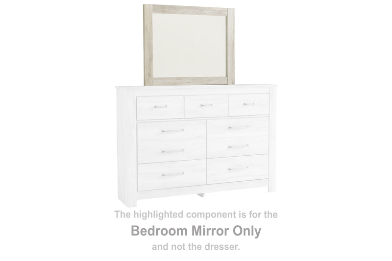Lavish Furniture Outlet - Ashley Furniture - Bellaby Bedroom - Bedroom Mirror / Whitewash - B331-36