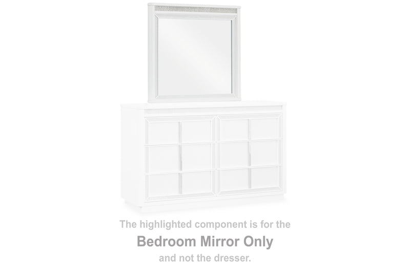 Lavish Furniture Outlet - Ashley Furniture - Chalanna Bedroom - Bedroom Mirror / White - B822-36