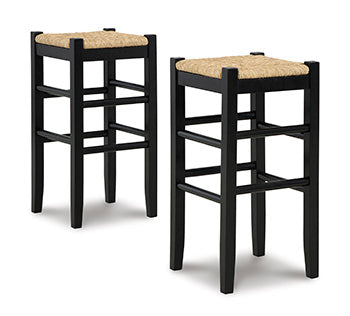 Lavish Furniture Outlet - Ashley Furniture - Mirimyn Dining Room - Counter Height Bar Stool (Set of 2) / Teal - D508-324X2