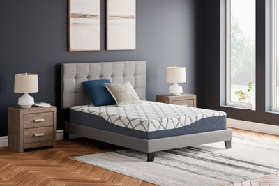 Lavish Furniture Outlet - Ashley Furniture - 10 Inch Chime Elite 2.0 Mattresses - Queen / White/Blue - M42531
