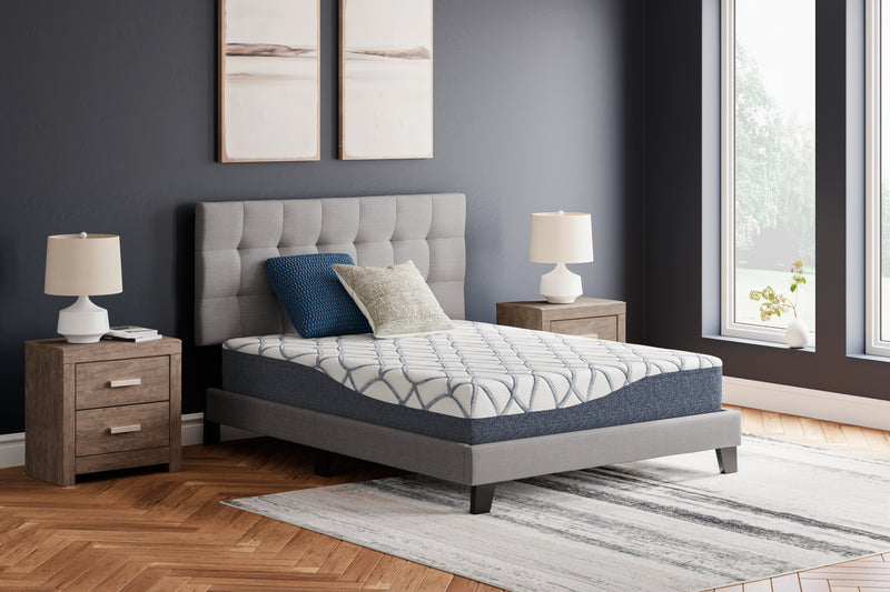 Lavish Furniture Outlet - Ashley Furniture - 10 Inch Chime Elite 2.0 Mattresses - Queen / White/Blue - M42531